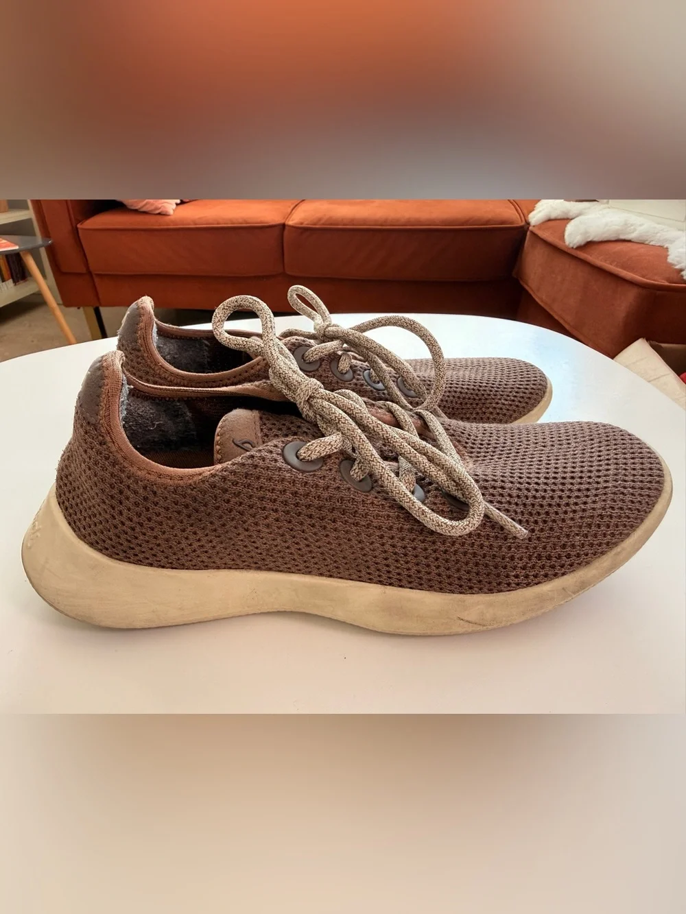 Women’s Allbirds Tree Runners — Hazy Cocoa (Stony Cream Sole)